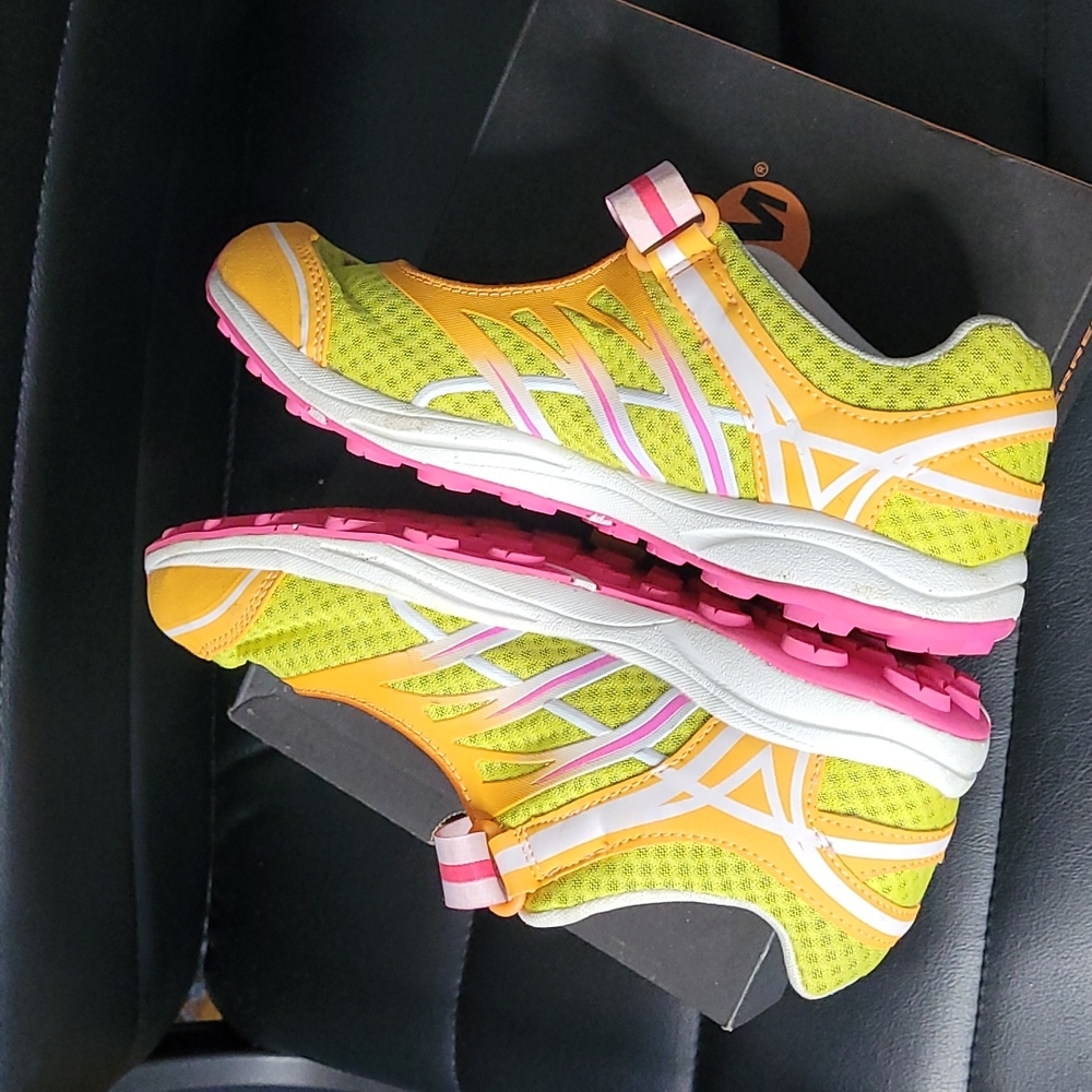 Merrell hybrid sneakers mix master jam blazing orange big kids 5.5 tennis shoes - Picture 5 of 11